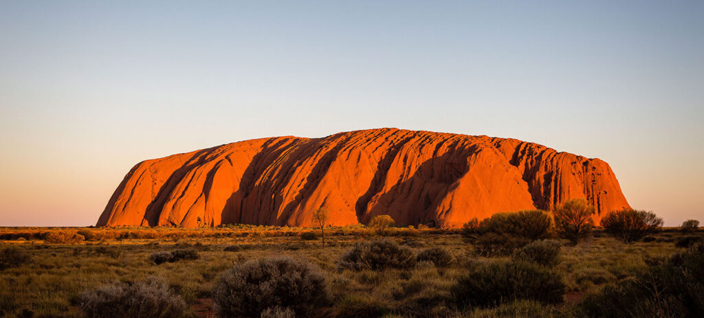 Uluru at sunset